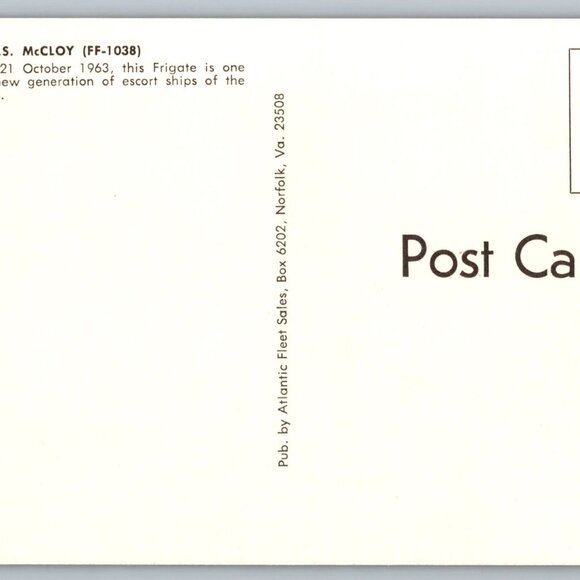 Postcard  Unposted  Warships [Frigates] Lot of 8 Historic Collection #1168 - Picture 10 of 16